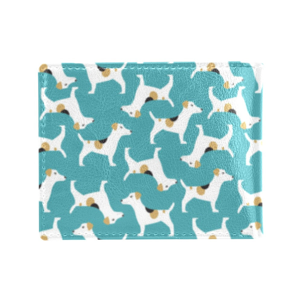 Russell Terriers Print Design LKS301 Men's ID Card Wallet
