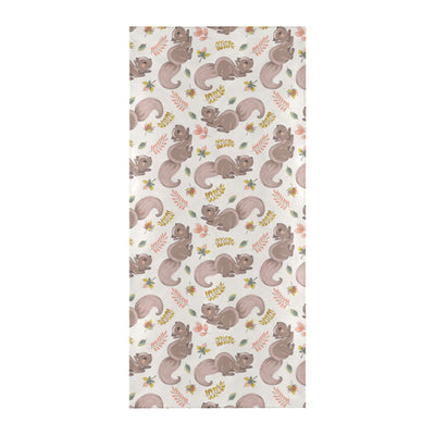 Squirrel Print Design LKS307 Beach Towel 32" x 71"