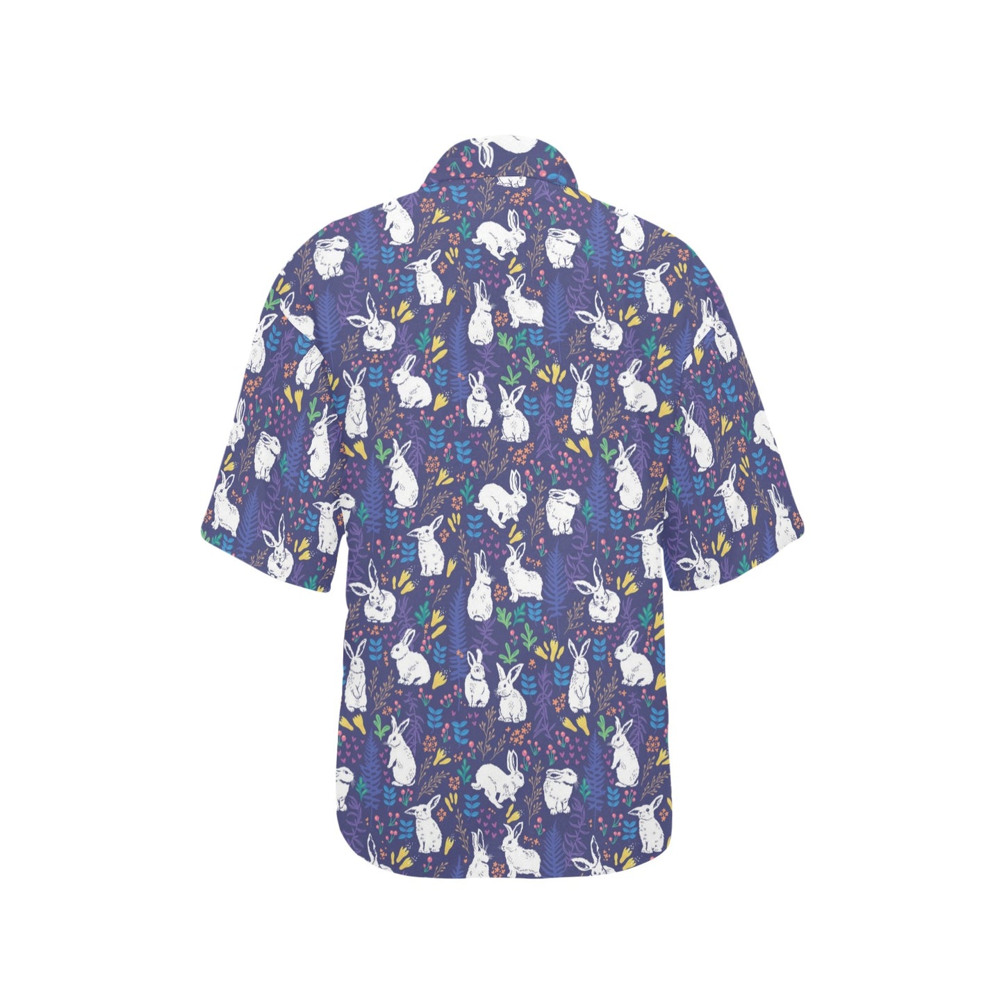 Bunny Pattern Print Design 01 Women's Hawaiian Shirt