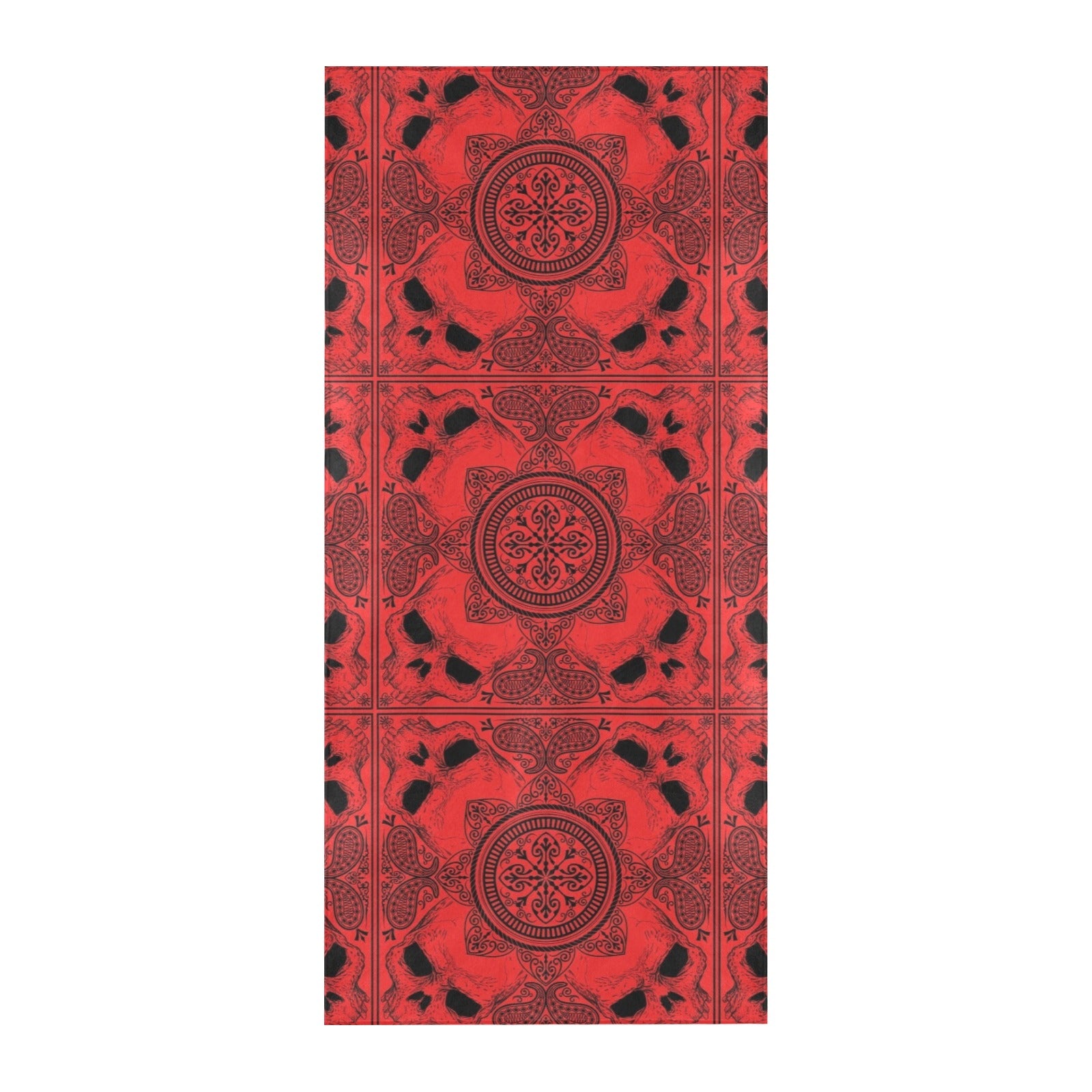 Bandana Red Print Design LKS304 Beach Towel 32" x 71"