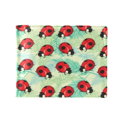 Ladybug Cute Print Pattern Men's ID Card Wallet