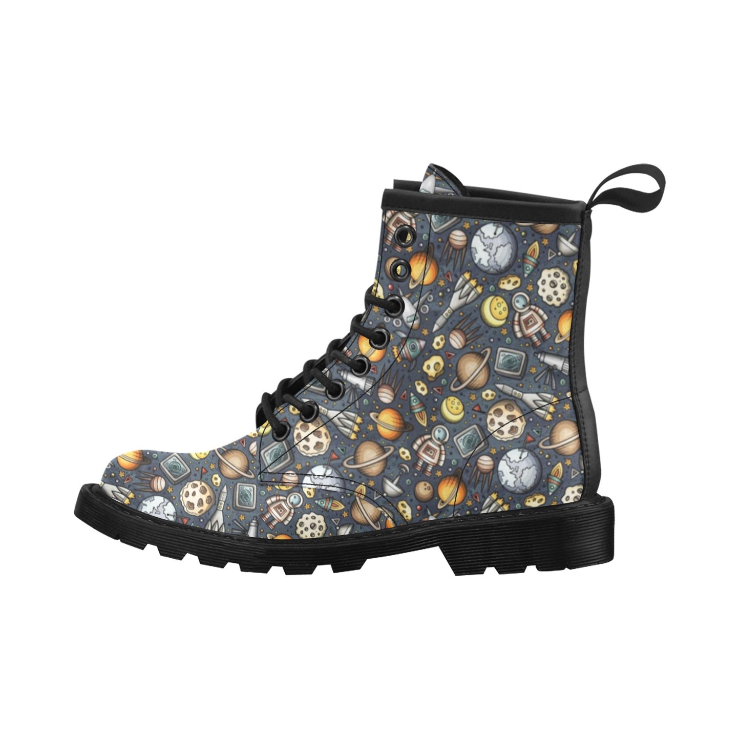 Space Pattern Print Women's Boots