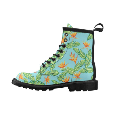 Bird Of Paradise Pattern Print Design BOP04 Women's Boots