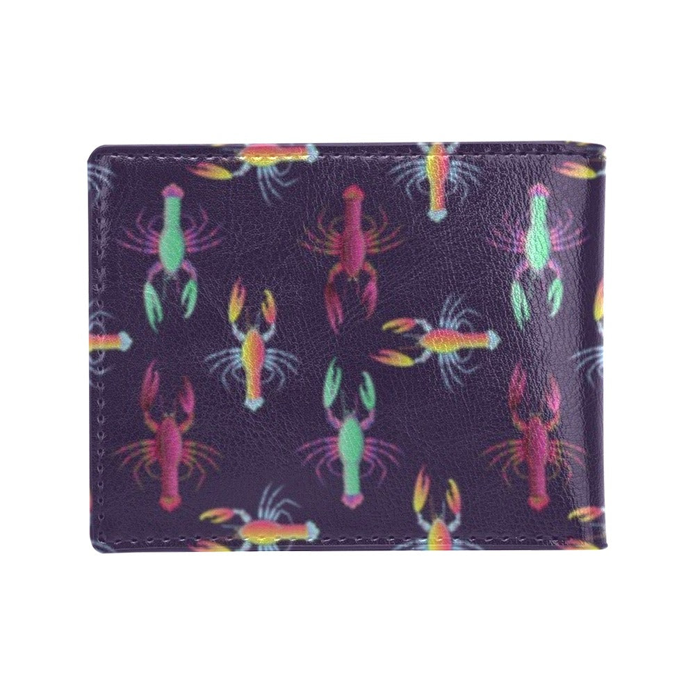 Lobster Print Design LKS402 Men's ID Card Wallet