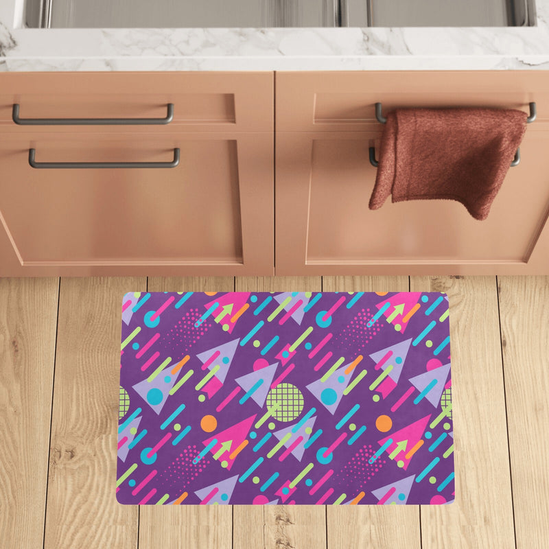 90s Pattern Print Design 4 Kitchen Mat