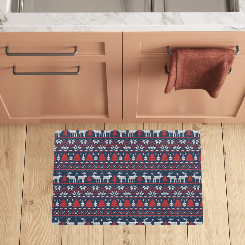 Reindeer Print Design LKS405 Kitchen Mat