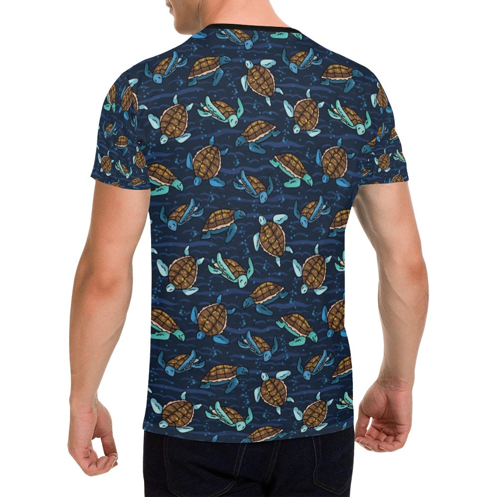 Sea Turtle Print Design LKS3011 Men's All Over Print T-shirt