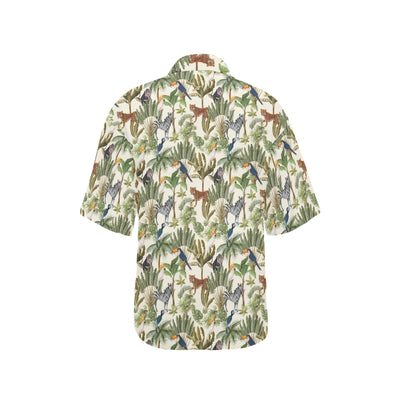 Safari Animal Print Design LKS304 Women's Hawaiian Shirt
