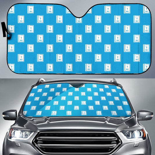 Bible Pattern Print Design 02 Car Sun Shade-JORJUNE.COM