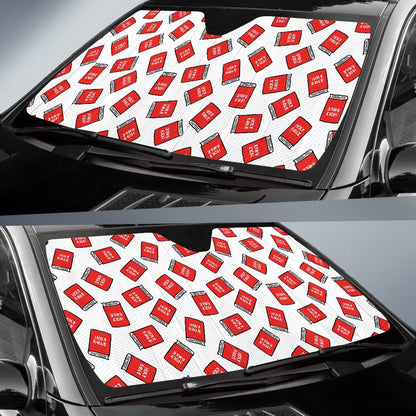 Bible Pattern Print Design 03 Car Sun Shade-JORJUNE.COM