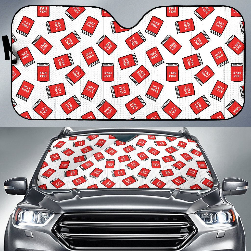 Bible Pattern Print Design 03 Car Sun Shade-JORJUNE.COM