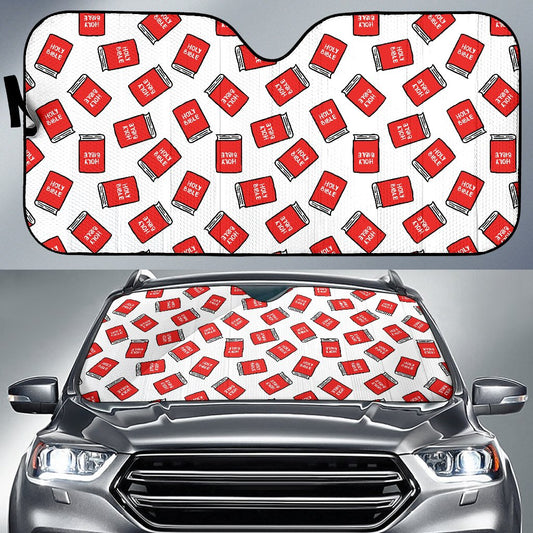 Bible Pattern Print Design 03 Car Sun Shade-JORJUNE.COM