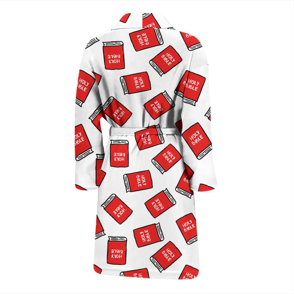Bible Pattern Print Design 03 Men Bathrobe-JORJUNE.COM