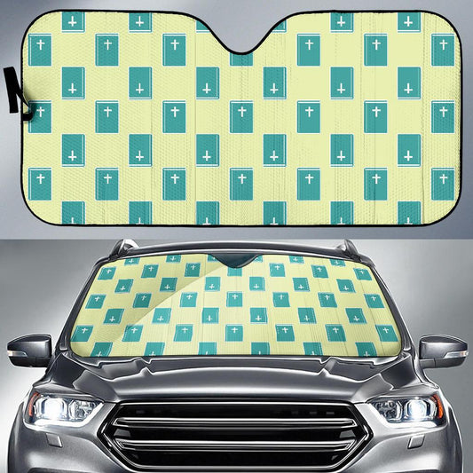 Bible Pattern Print Design 04 Car Sun Shade-JORJUNE.COM