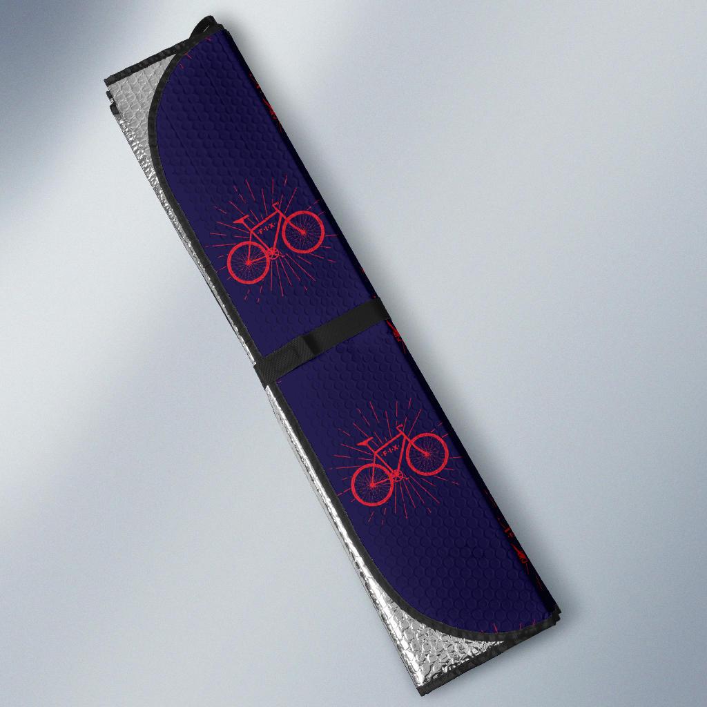 Bicycle Pattern Print Design 01 Car Sun Shade-JORJUNE.COM
