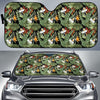 Bird Of Paradise Pattern Print Design 02 Car Sun Shade-JORJUNE.COM