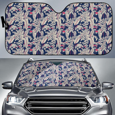 Bird Of Paradise Pattern Print Design 03 Car Sun Shade-JORJUNE.COM