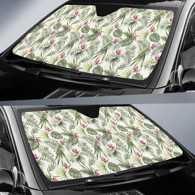 Bird Of Paradise Pattern Print Design 04 Car Sun Shade-JORJUNE.COM