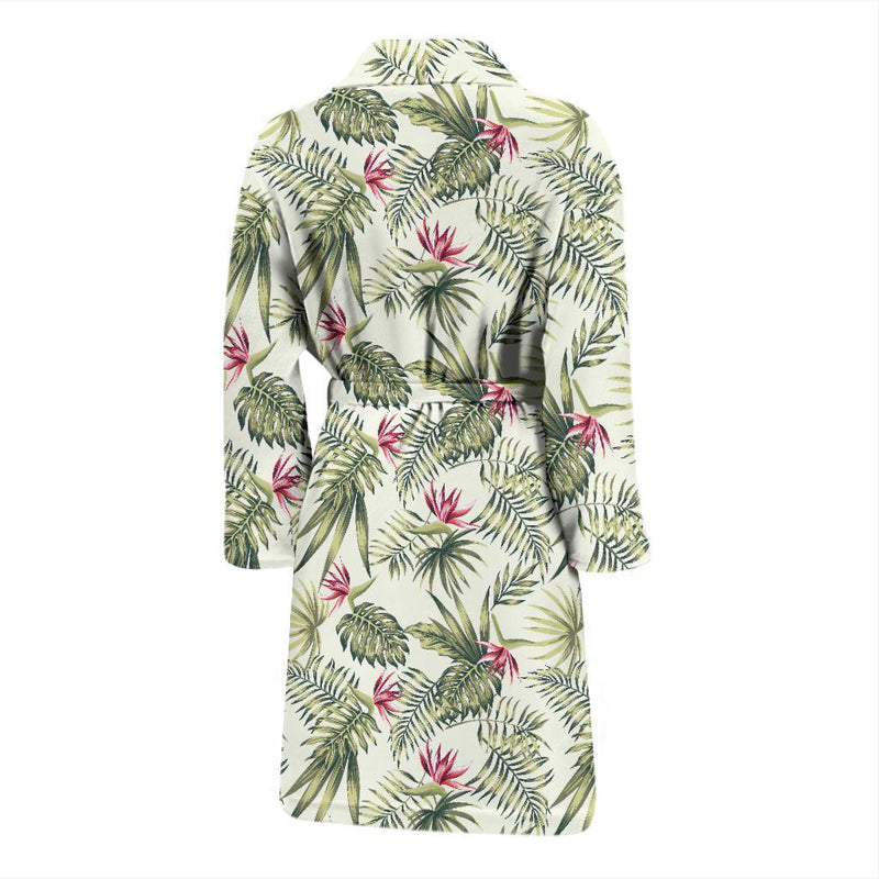 Bird Of Paradise Pattern Print Design 04 Men Bathrobe-JORJUNE.COM