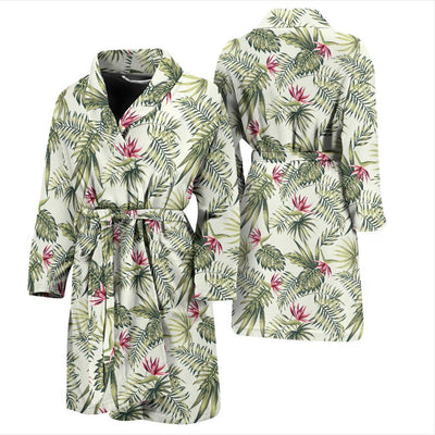 Bird Of Paradise Pattern Print Design 04 Men Bathrobe-JORJUNE.COM