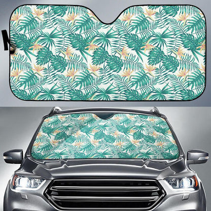 Bird Of Paradise Pattern Print Design 05 Car Sun Shade-JORJUNE.COM