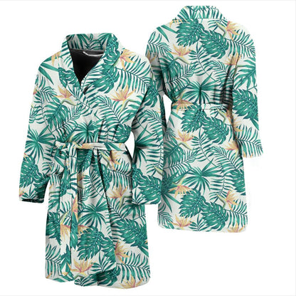 Bird Of Paradise Pattern Print Design 05 Men Bathrobe-JORJUNE.COM