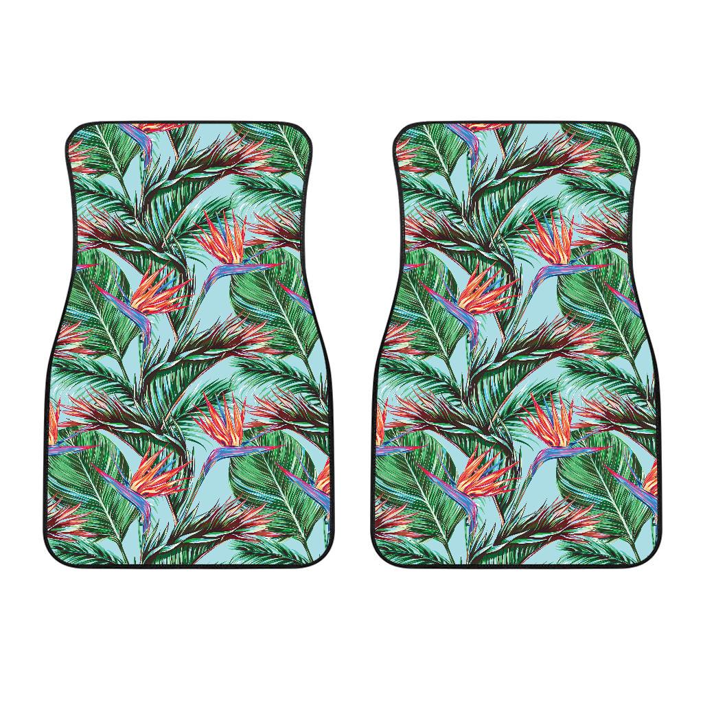 Bird Of Paradise Pattern Print Design BOP01 Car Floor Mats-JorJune