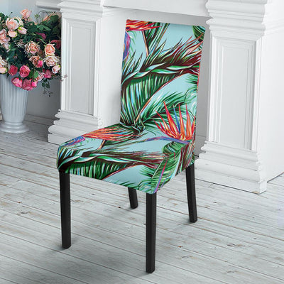 Bird Of Paradise Pattern Print Design BOP01 Dining Chair Slipcover-JORJUNE.COM