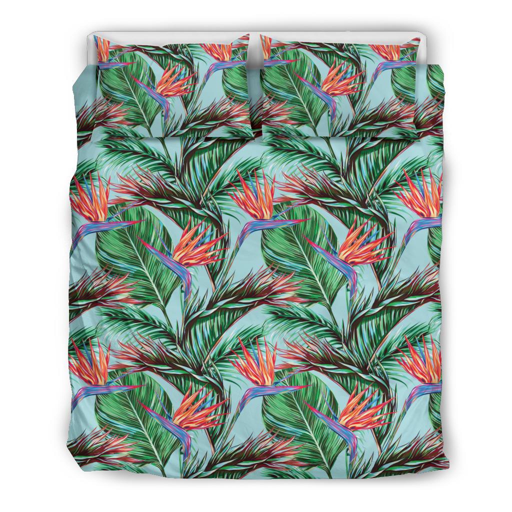 Bird Of Paradise Pattern Print Design BOP01 Duvet Cover Bedding Set-JORJUNE.COM