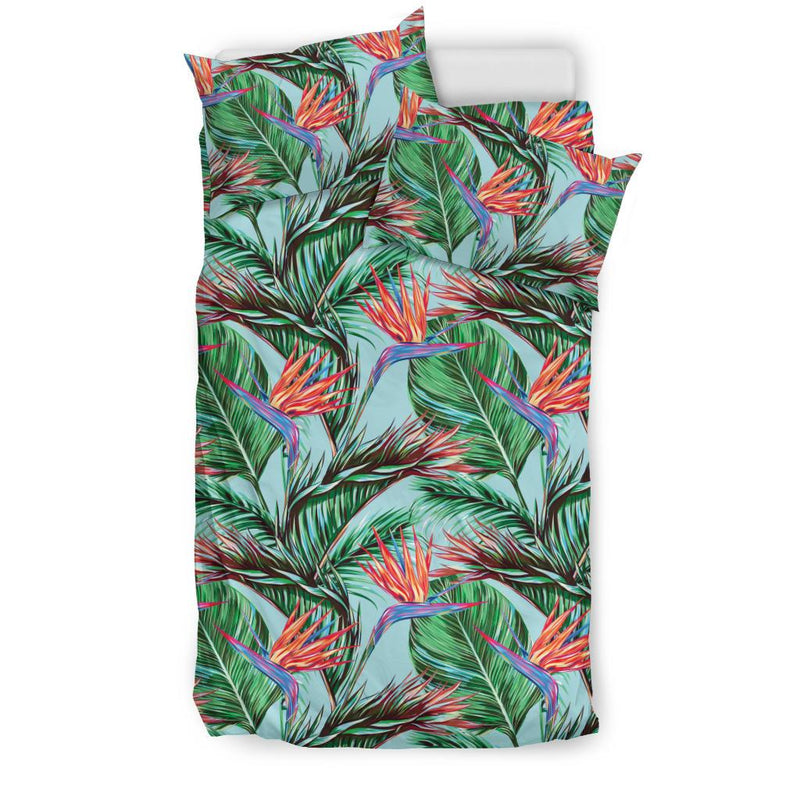 Bird Of Paradise Pattern Print Design BOP01 Duvet Cover Bedding Set-JORJUNE.COM