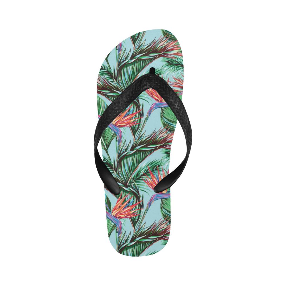 Bird Of Paradise Pattern Print Design BOP01 Flip Flops-JorJune