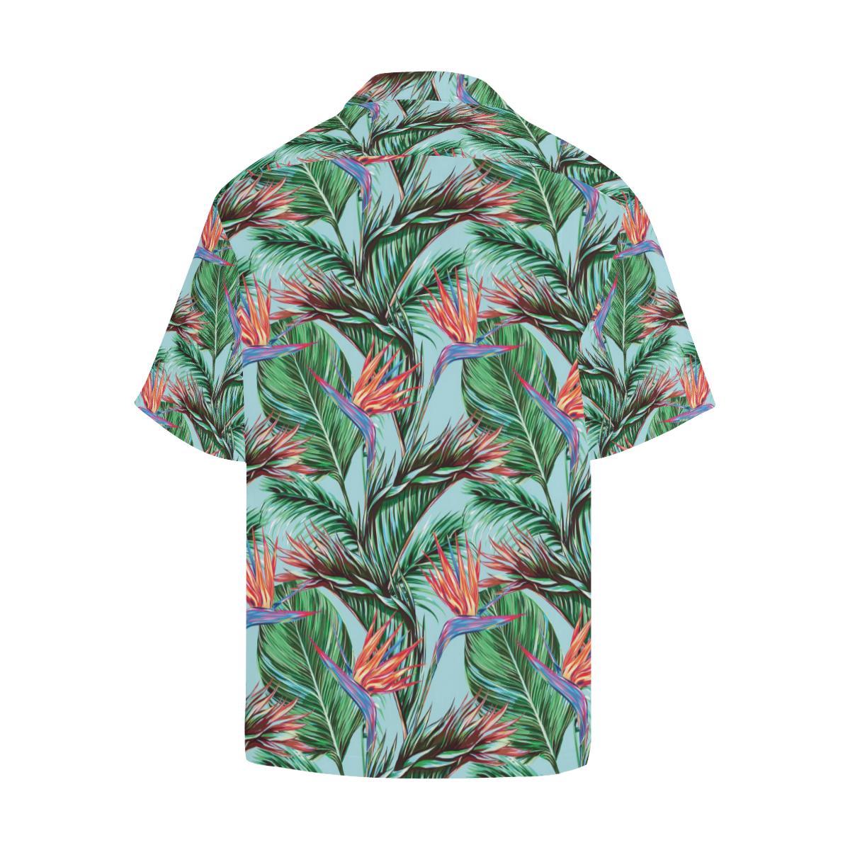 Bird Of Paradise Pattern Print Design BOP01 Men Hawaiian Shirt-JorJune