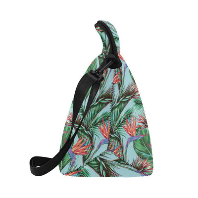 Bird Of Paradise Pattern Print Design BOP01 Neoprene Lunch Bag-JorJune