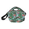 Bird Of Paradise Pattern Print Design BOP01 Neoprene Lunch Bag-JorJune