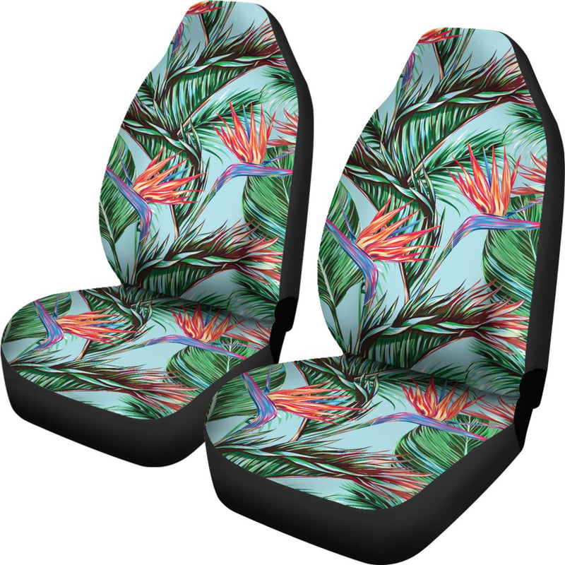 Bird Of Paradise Pattern Print Design BOP01 Universal Fit Car Seat Covers