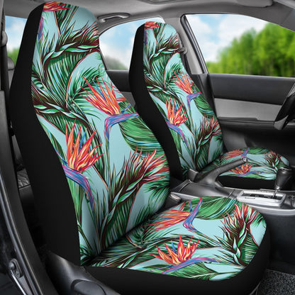 Bird Of Paradise Pattern Print Design BOP01 Universal Fit Car Seat Covers