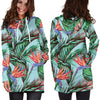 Bird Of Paradise Pattern Print Design BOP01 Women Hoodie Dress