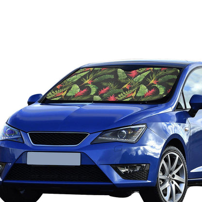 Bird Of Paradise Pattern Print Design BOP010 Car Sun Shade-JorJune