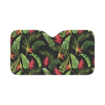 Bird Of Paradise Pattern Print Design BOP010 Car Sun Shade-JorJune