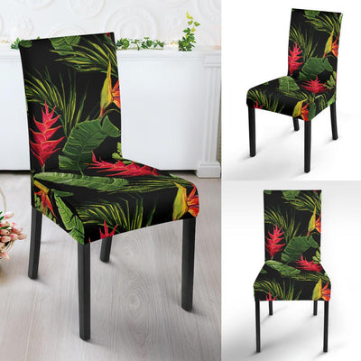 Bird Of Paradise Pattern Print Design BOP010 Dining Chair Slipcover-JORJUNE.COM