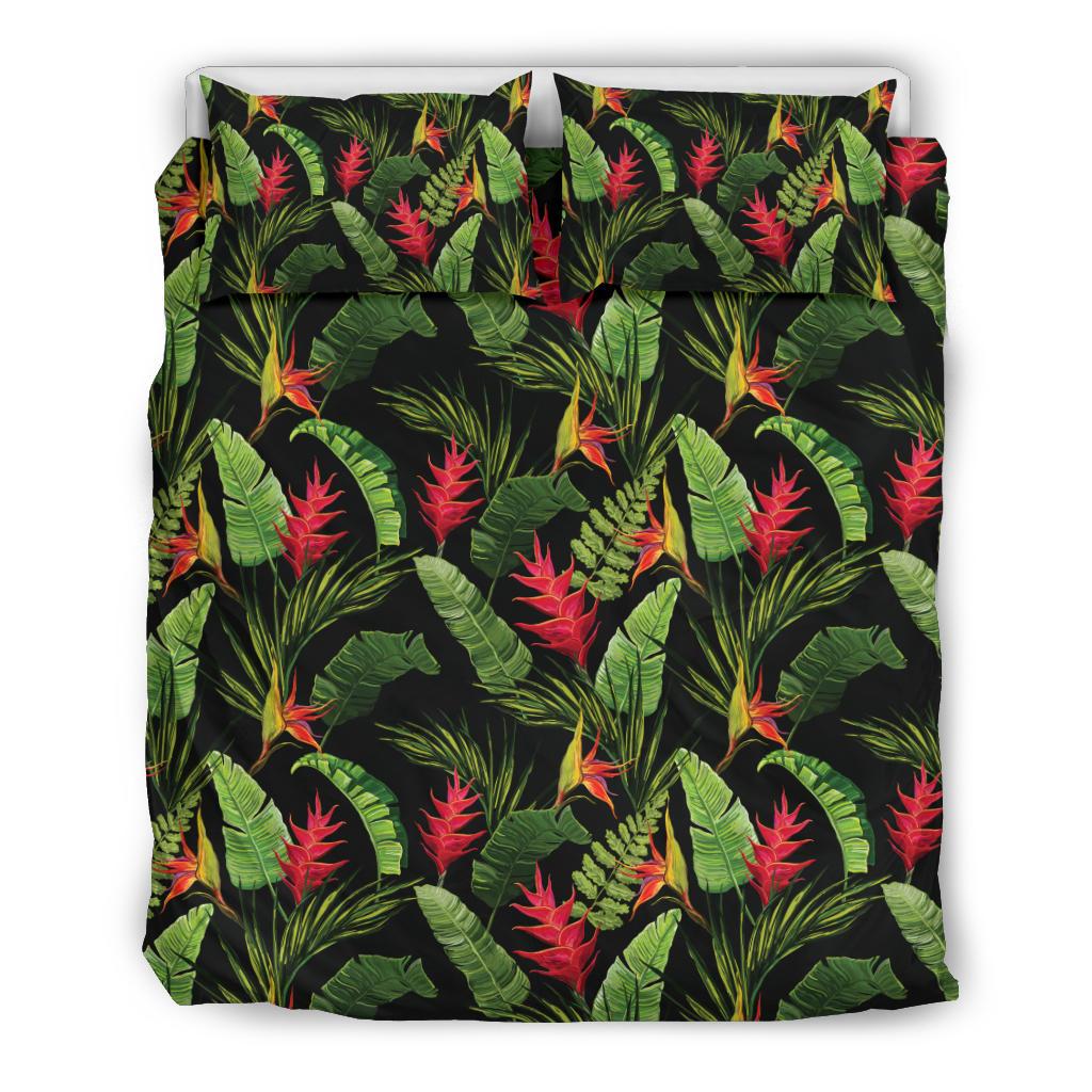 Bird Of Paradise Pattern Print Design BOP010 Duvet Cover Bedding Set-JORJUNE.COM