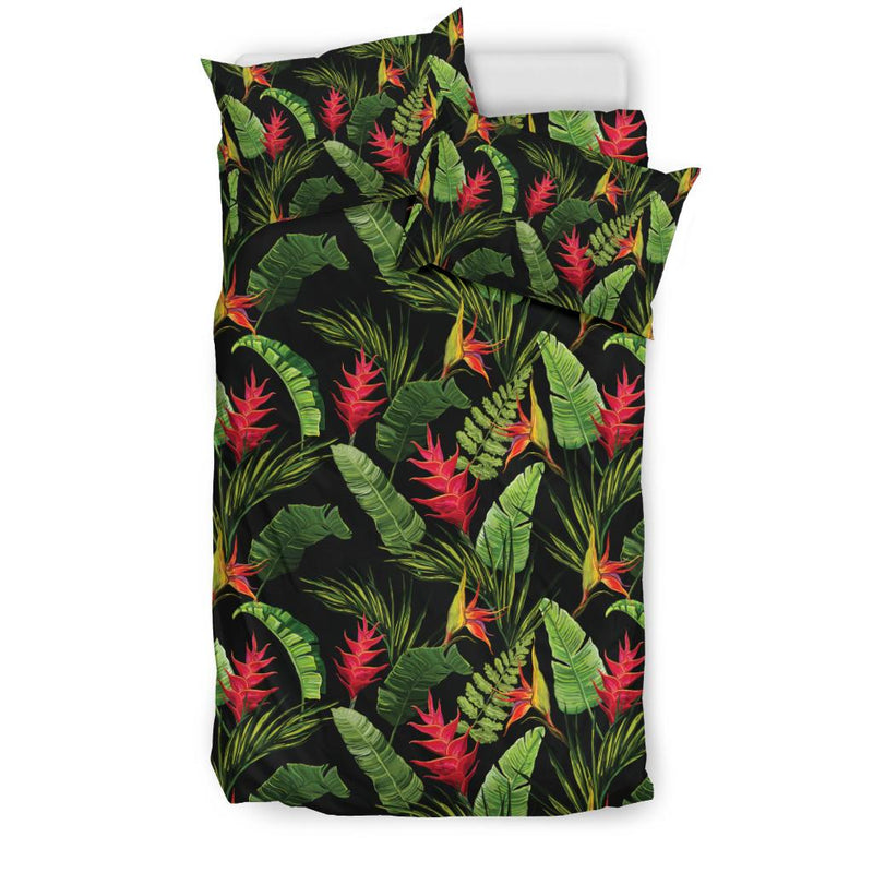 Bird Of Paradise Pattern Print Design BOP010 Duvet Cover Bedding Set-JORJUNE.COM