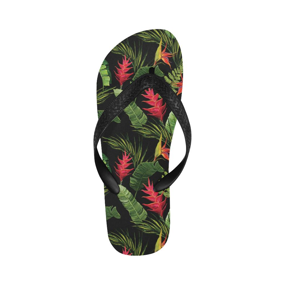 Bird Of Paradise Pattern Print Design BOP010 Flip Flops-JorJune