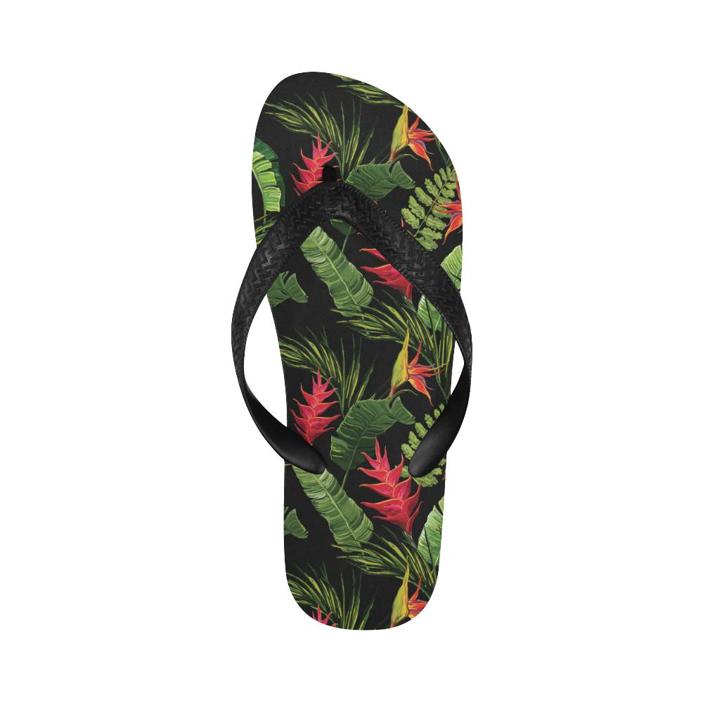 Bird Of Paradise Pattern Print Design BOP010 Flip Flops-JorJune