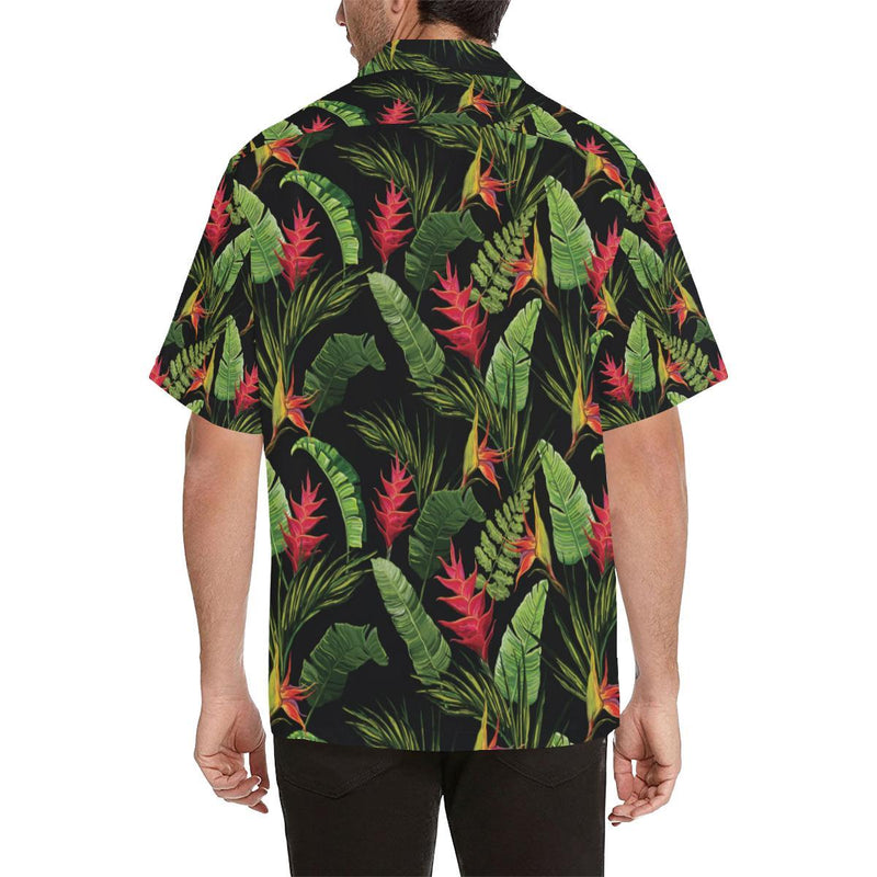 Bird Of Paradise Pattern Print Design BOP010 Men Hawaiian Shirt-JorJune