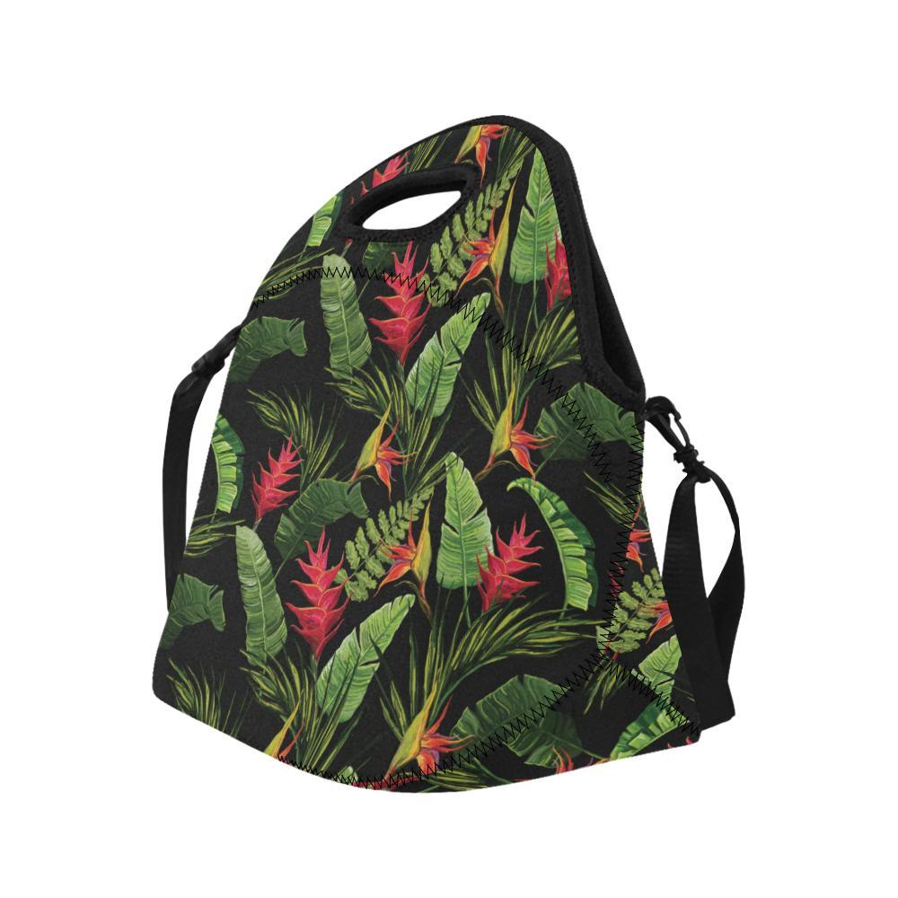 Bird Of Paradise Pattern Print Design BOP010 Neoprene Lunch Bag-JorJune