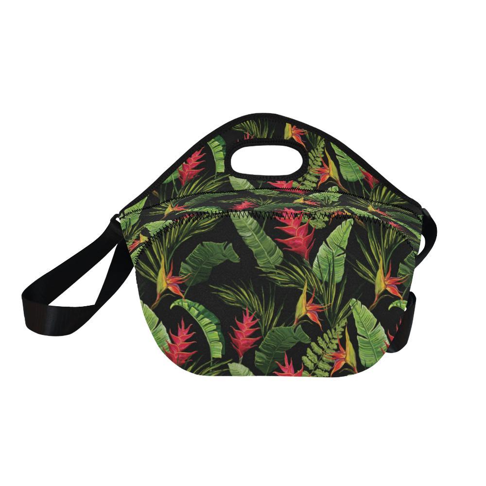 Bird Of Paradise Pattern Print Design BOP010 Neoprene Lunch Bag-JorJune