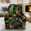 Bird Of Paradise Pattern Print Design BOP010 Recliner Slipcover-JORJUNE.COM