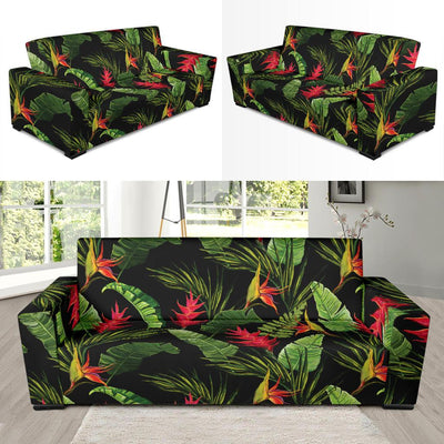 Bird Of Paradise Pattern Print Design BOP010 Sofa Slipcover-JORJUNE.COM