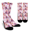 Bird Of Paradise Pattern Print Design BOP011 Crew Socks-JORJUNE.COM